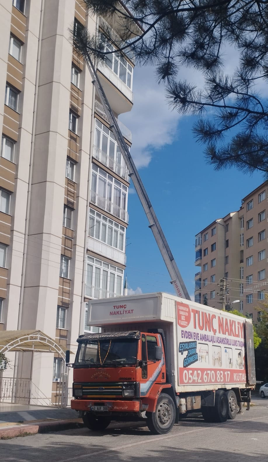 Yüksek kata asansörlü taşıma